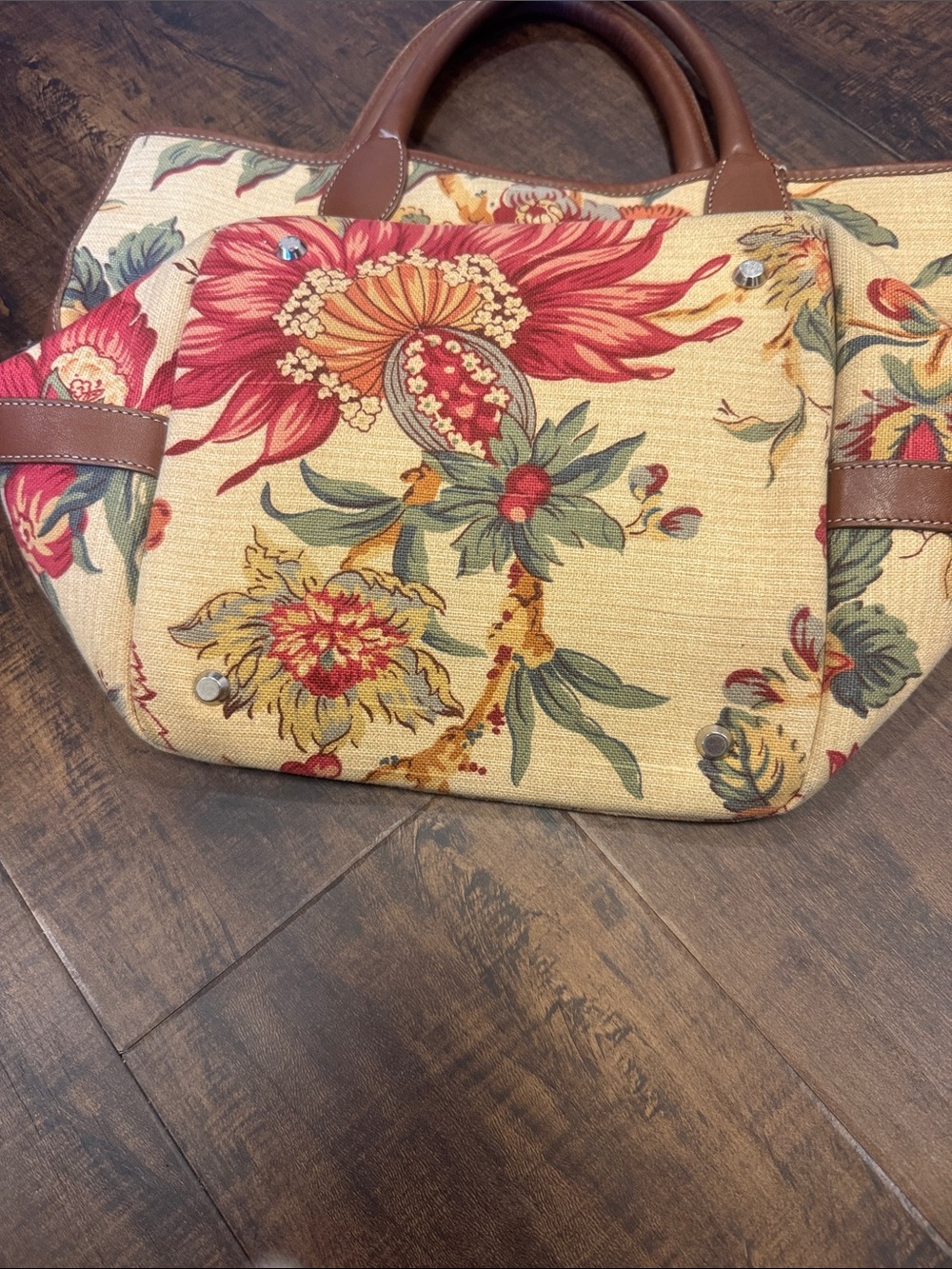 Talbots floral autumn colors purse - Picture 5 of 7